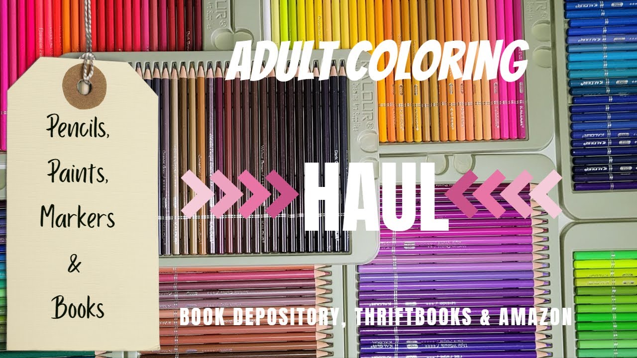 Adult Coloring Haul Books & Supplies #adultcoloring #coloringbooks