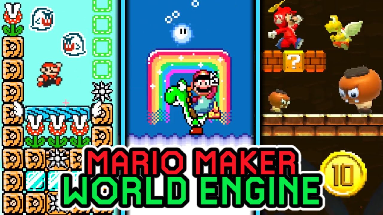 Mario Maker World Engine is FANTASTIC! - Mario Maker Fan Game for PC