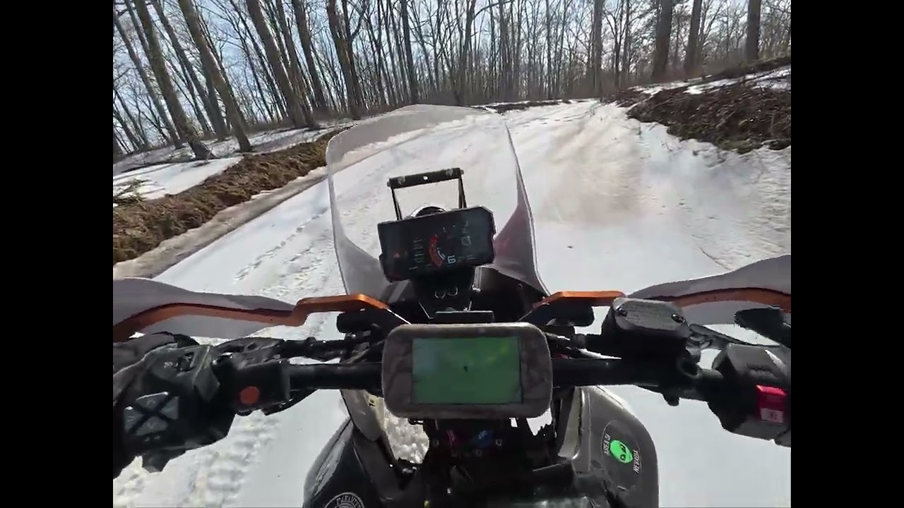 Unplowed Smith Mtn Road Attempt - easy to hard.