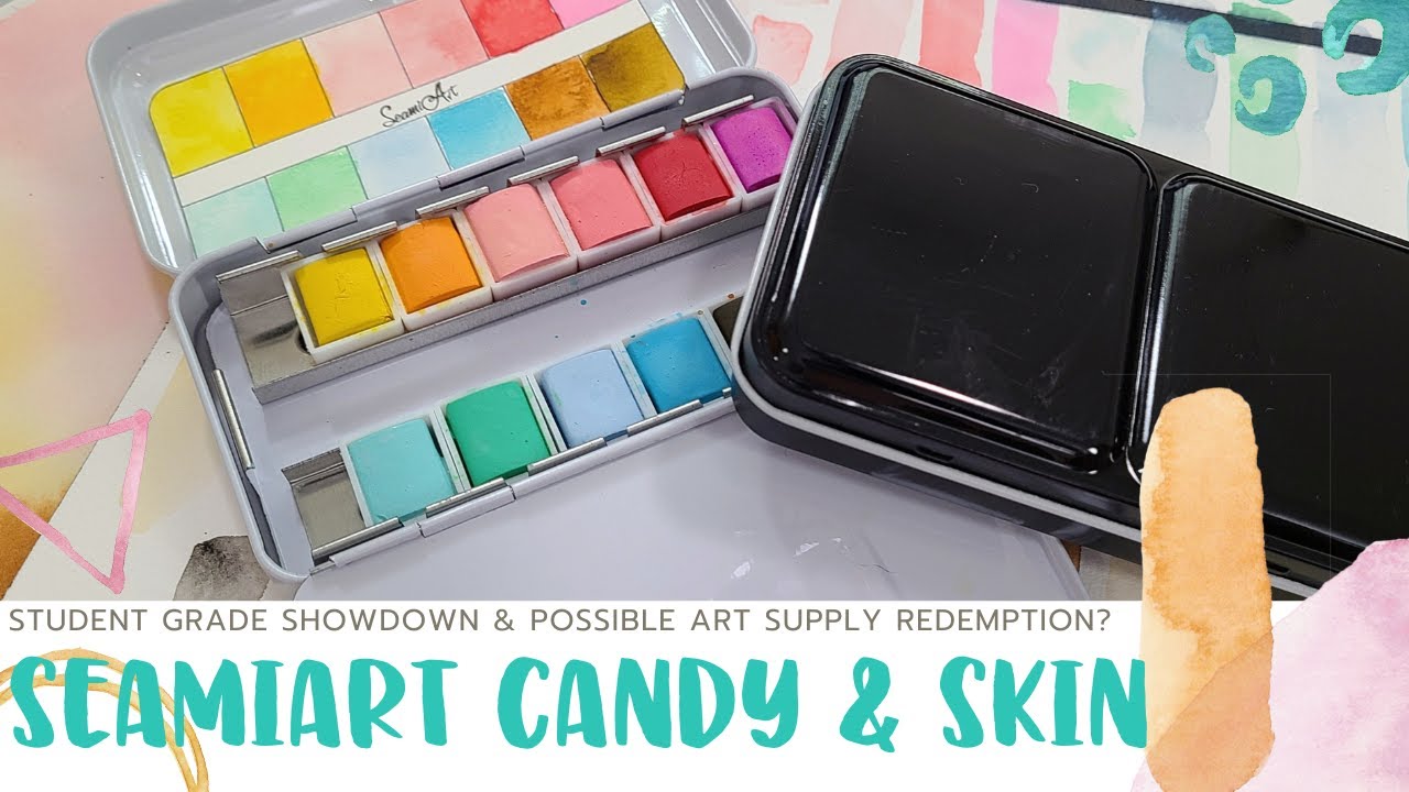 SeamiArt Candy & Skintones Unbox & Swatch- Student Grade Showdown