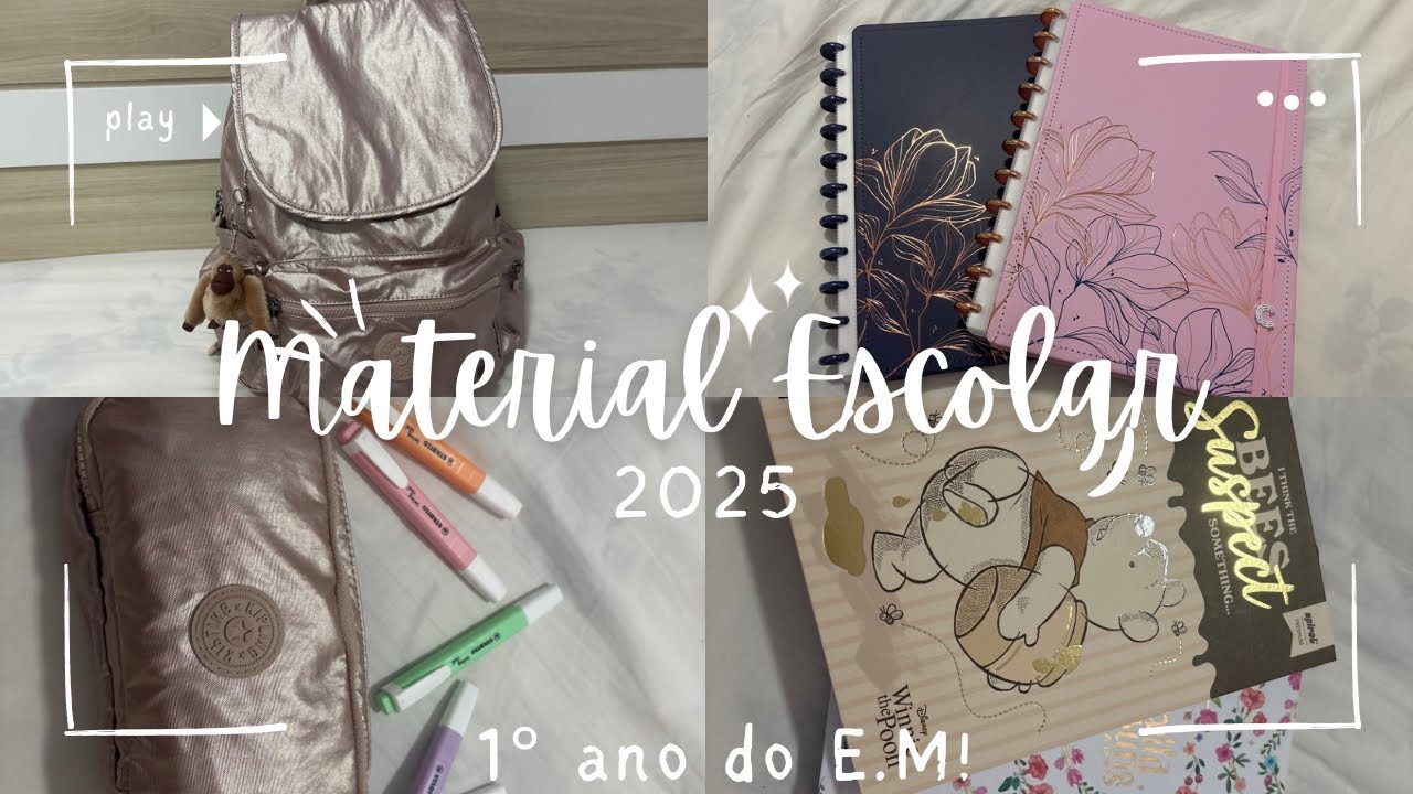 MEU MATERIAL ESCOLAR 2025!!! | Isa Silveira