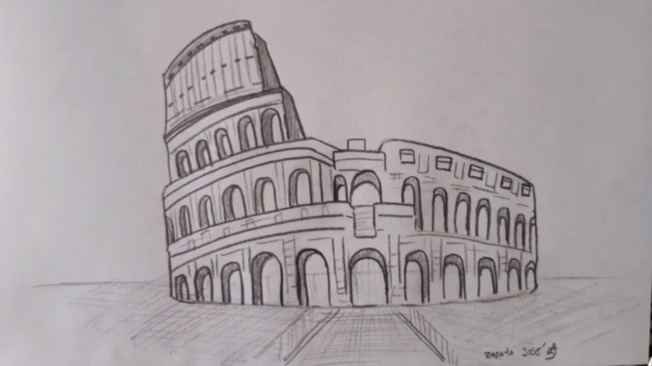 Comment dessiner LE COLISÉE DE ROME