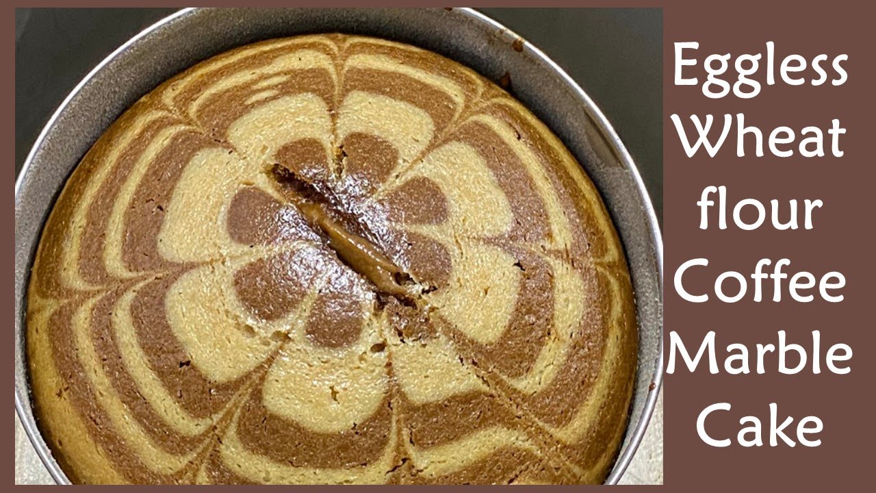 Eggless Wheat flour coffee marble cake in Cooker | how to make zebra cake | zebra cake recipe