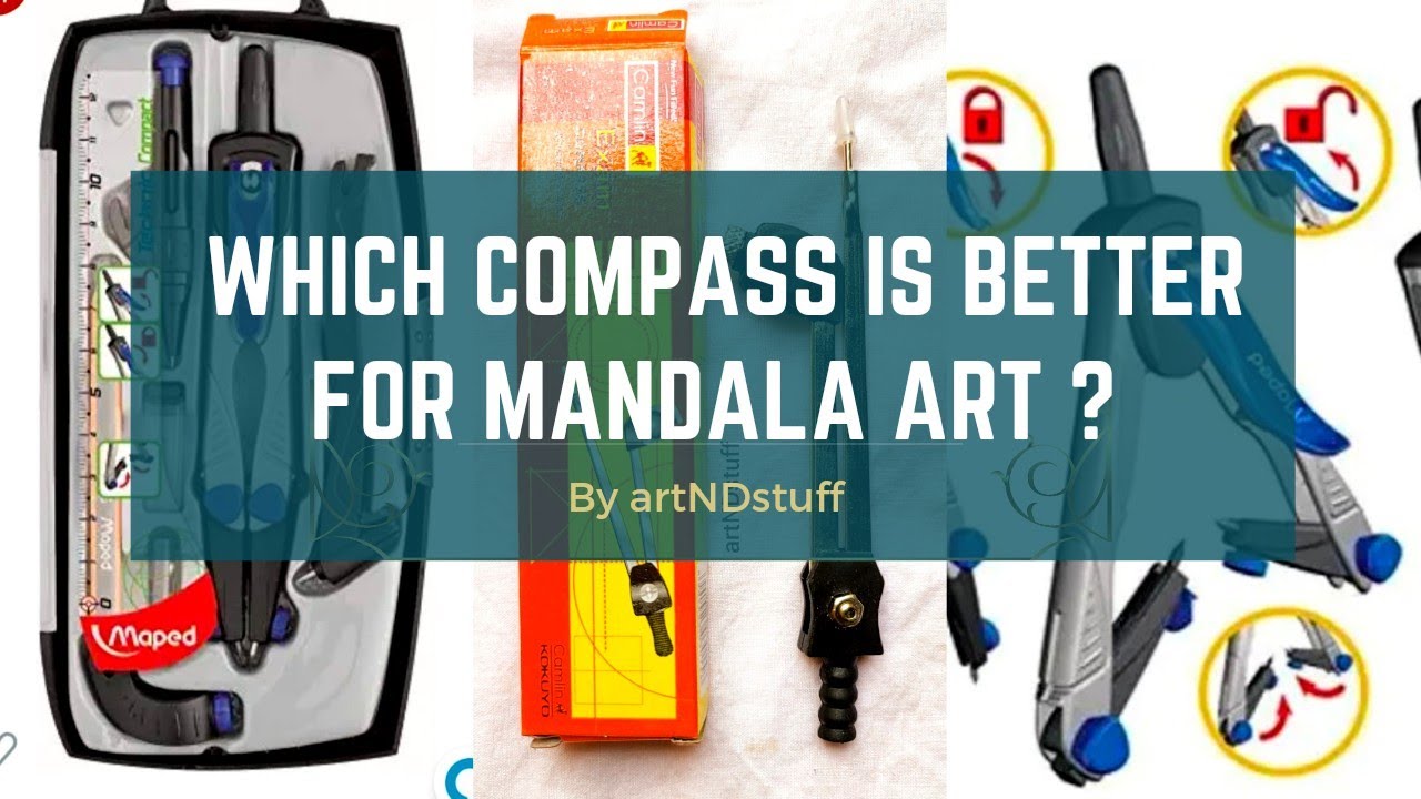 Which Compass is best for Mandala Art? Best compass for Mandala Art | STUDENT V/S TECHNICAL COMPASS