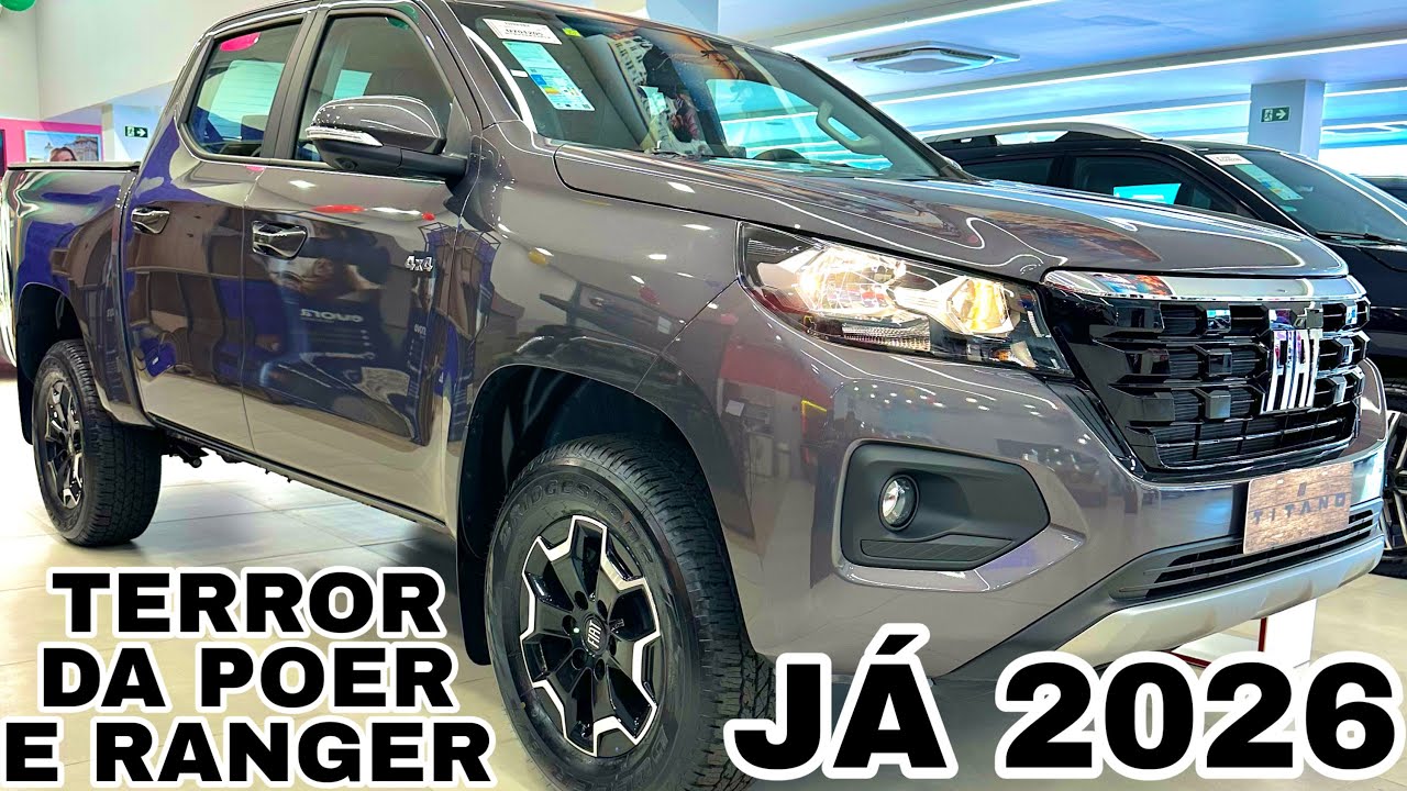 CONHEÇA A FIAT TITANO VERSÃO INTERMEDIÁRIA VOLCANO 2026 | ATÉ QUE ENFIM FOI TROCADO O MOTOR!!!