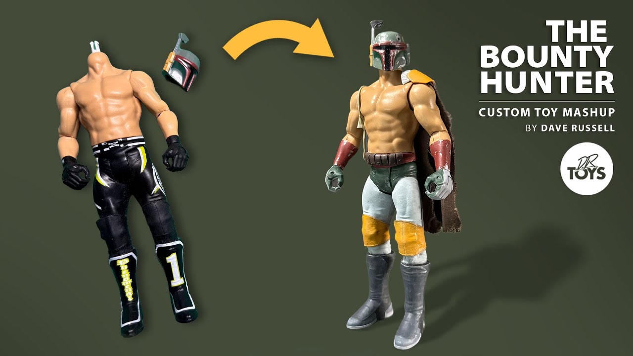 Upcycled Toy Build: Custom Boba Fett Wrestling Action Figure