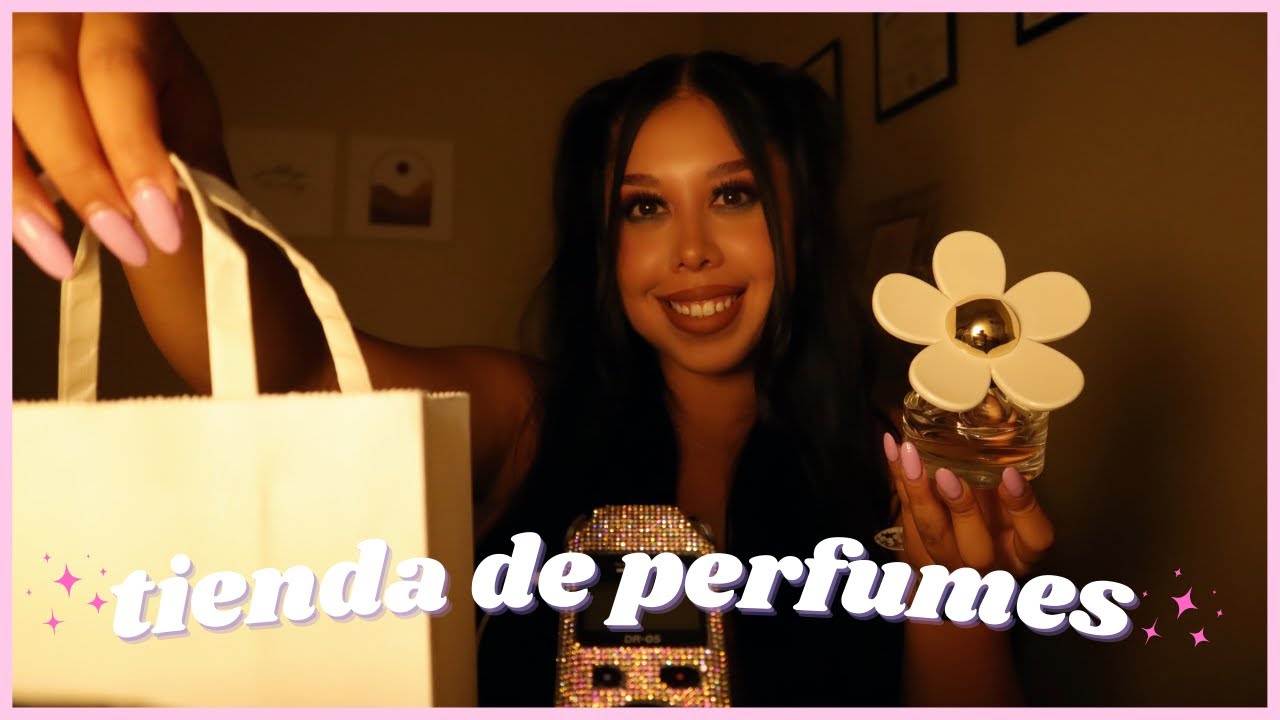 ASMR ESPAÑOL| ✿ TIENDA DE PERFUMES ROLEPLAY (glass tapping, keyboard, close-up whispers)♡