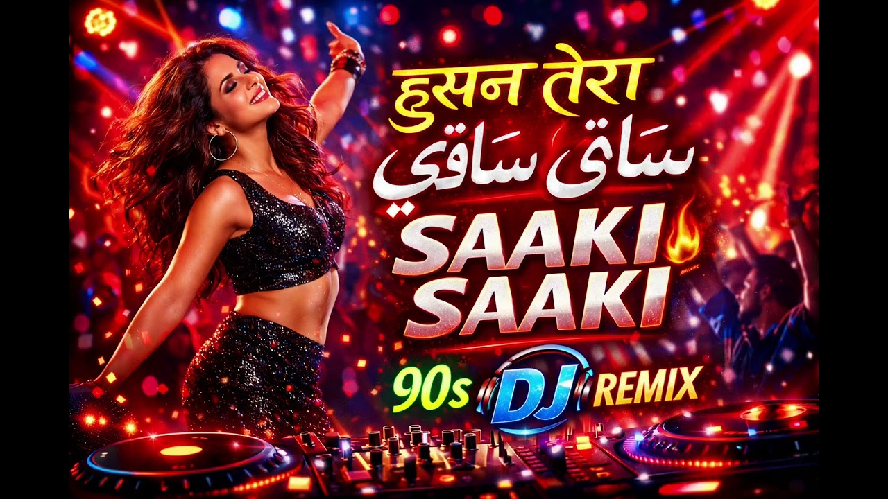 Husn Tera Saaki Saaki | 90s Style DJ Remix | Kale Rang Bazaar Song | Party Mix