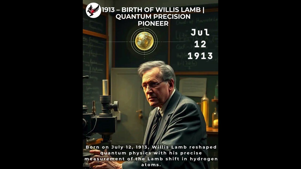 July 12, 1913 &ndash; Birth of Willis Lam |Quantum Precision Pioneer#WillisLamb #LambShift #QuantumPhysics