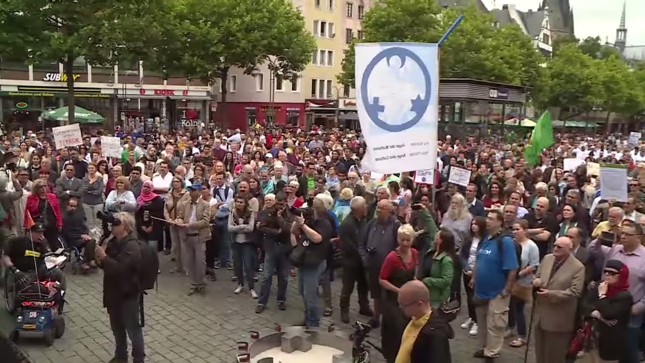 Muslimischer Marsch gegen Terror: Teilnehmerzahl in Köln ist deutlich geringer