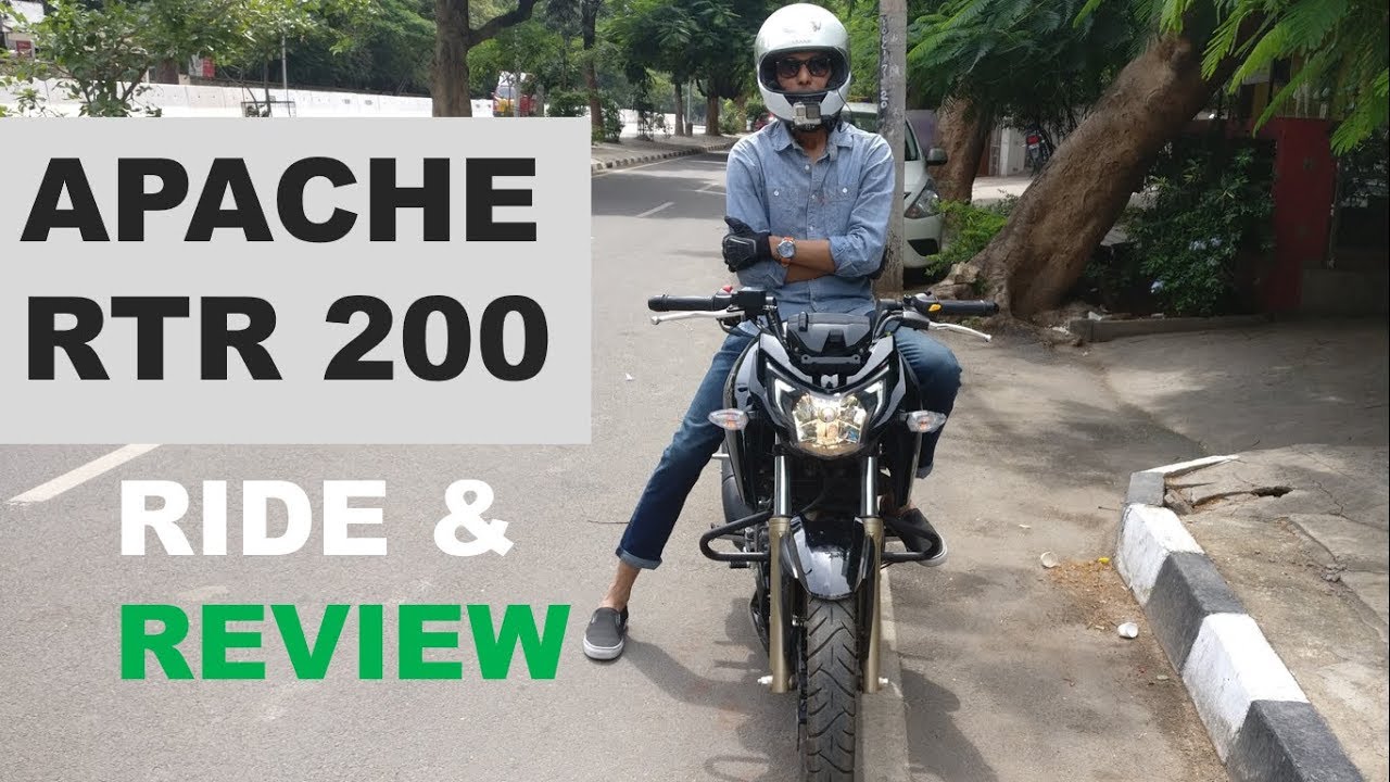 TVS Apache RTR 200 4V - Detailed Review | Glossy Black 2017