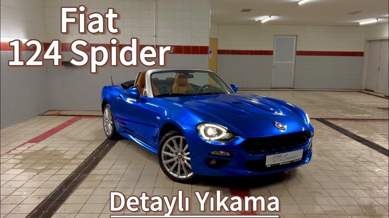 FİAT 124 SPİDER YIKADIM ! / TR’DE TEK / SIFIR KM / İlk Video / #asmr #detailing #car 