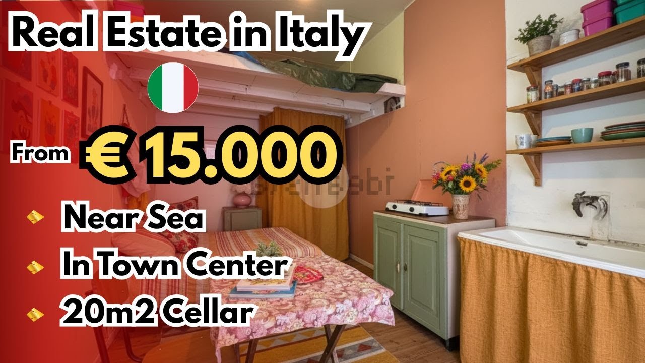 Form €15.000 amazing Towncenter real estate In Italy 2026 | Cheapest House Tour in Italy 2026