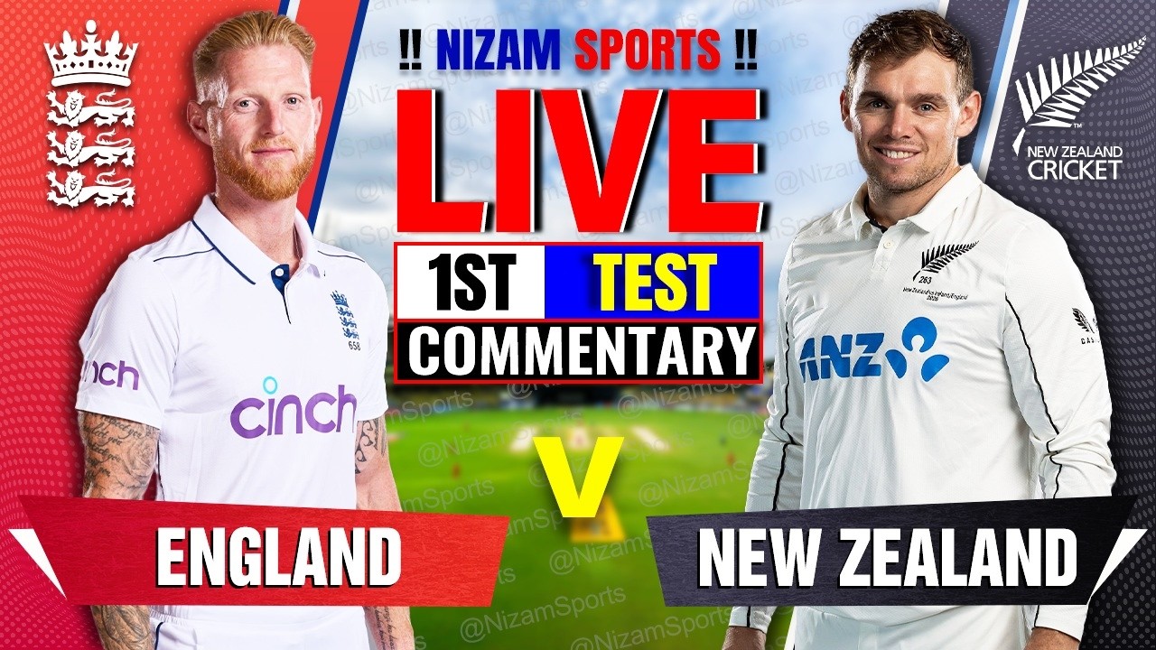 🔴Live: England vs New Zealand | 1st Test | Day 2 | Live Cricket Score & Commentary