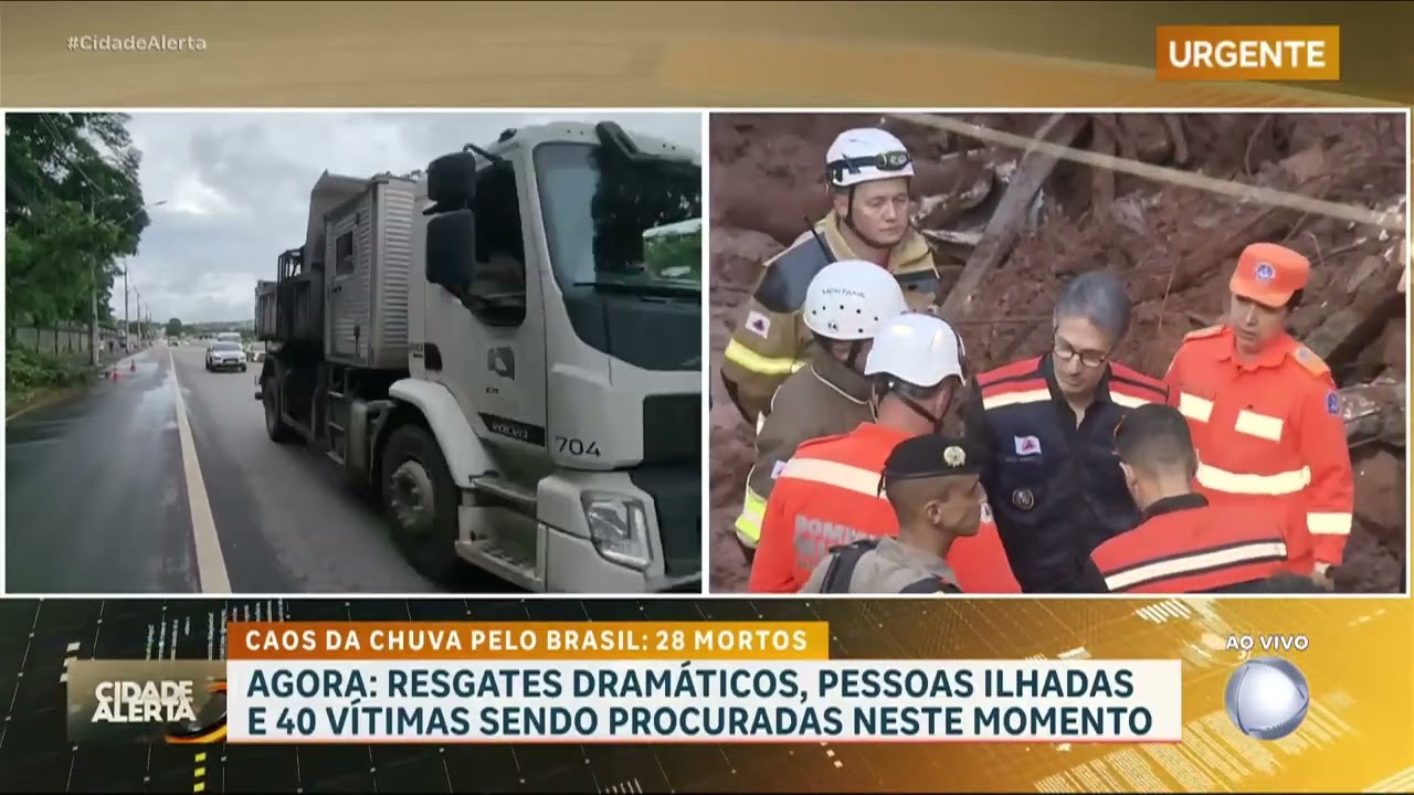 Tragédia em MG: Romeu Zema visita destroços deixados pela chuva; número de mortos sobe para 28