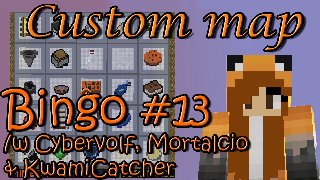 MC CUSTOM MAP || Bingo #13 /w Cybervolf, Mortalcio & KwamiCatcher