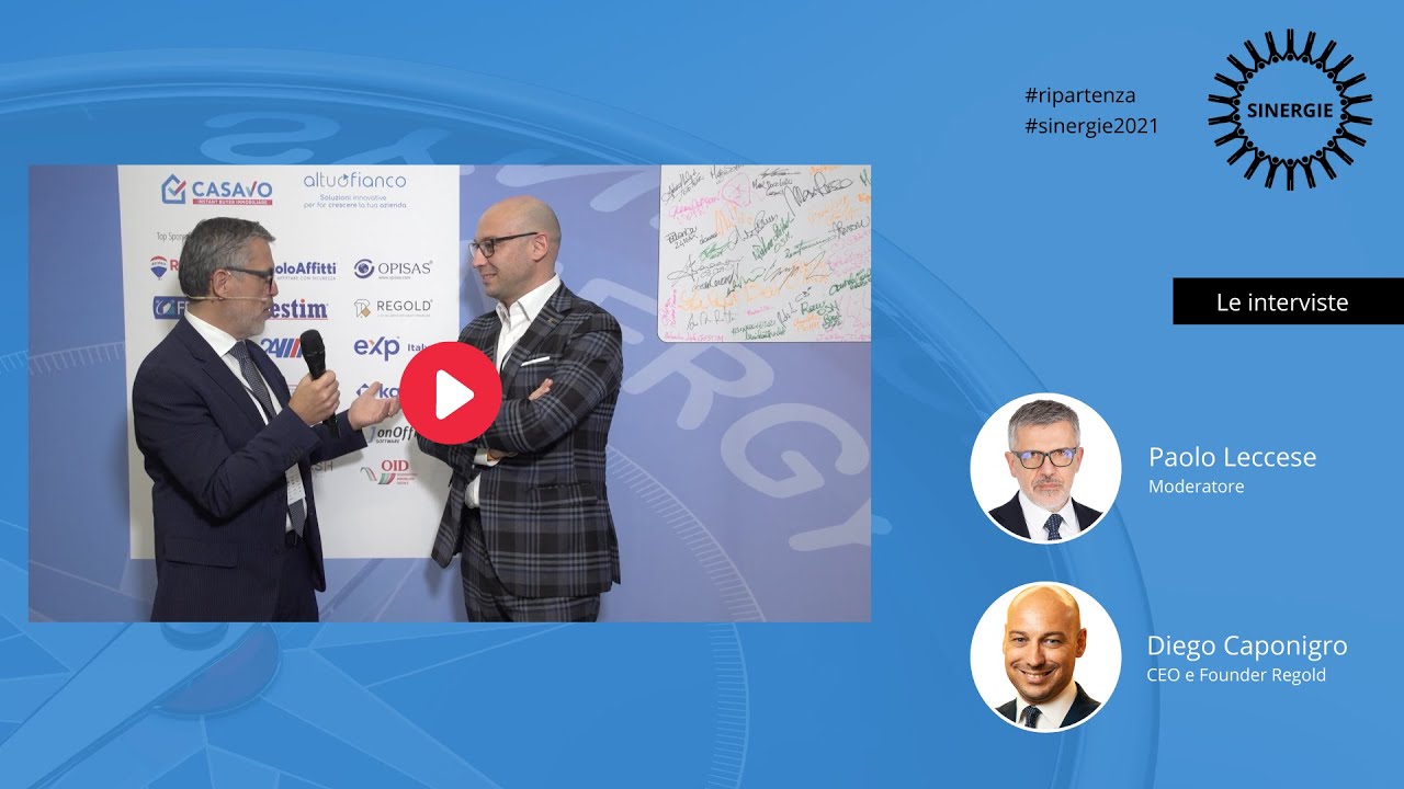 #Sinergie2021 #ripartenza: intervista a Diego Caponigro, CEO di #Regold