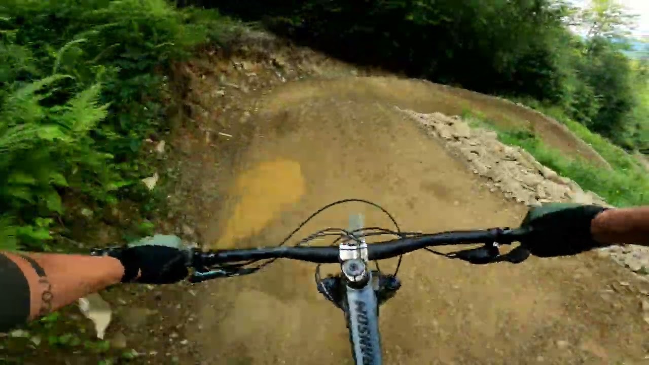 Bike Park Wisła Soszów -trasa B-line (cała trasa)