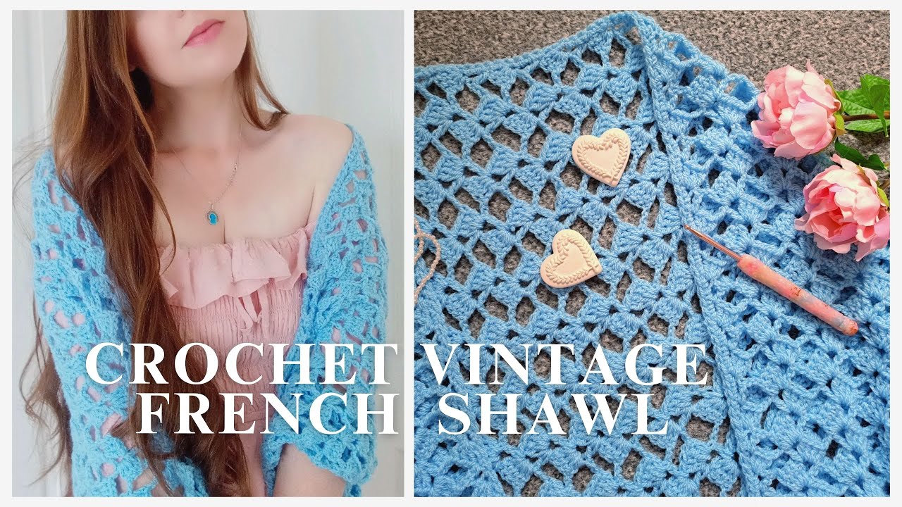Crochet Vintage French Shawl Tutorial | Crochet Easy French 