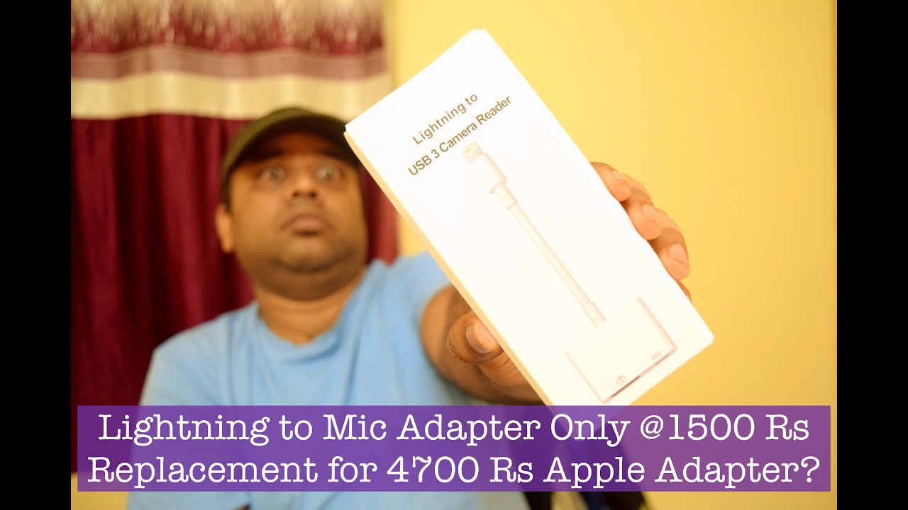 How to connect iPhone to external mic | Cezo Lightning to USB mic adapter