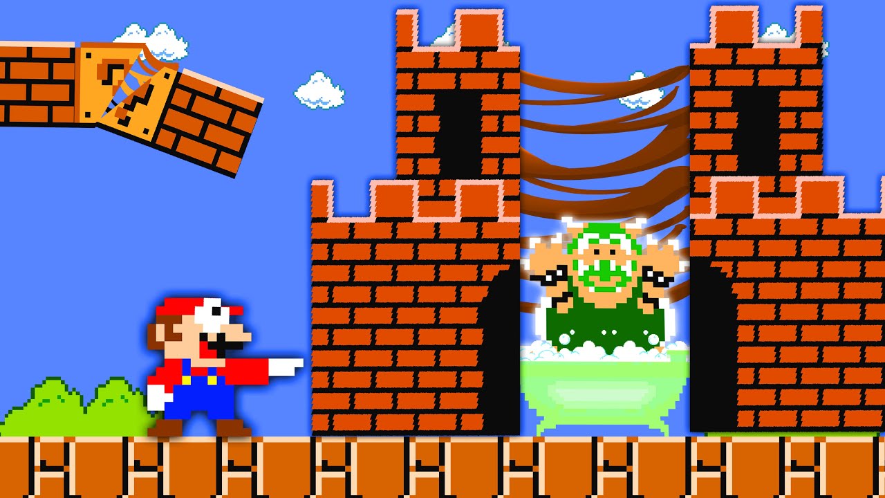 What If Everything Mario Can Split Anything He Wants in Half | POWER-UP MARIO