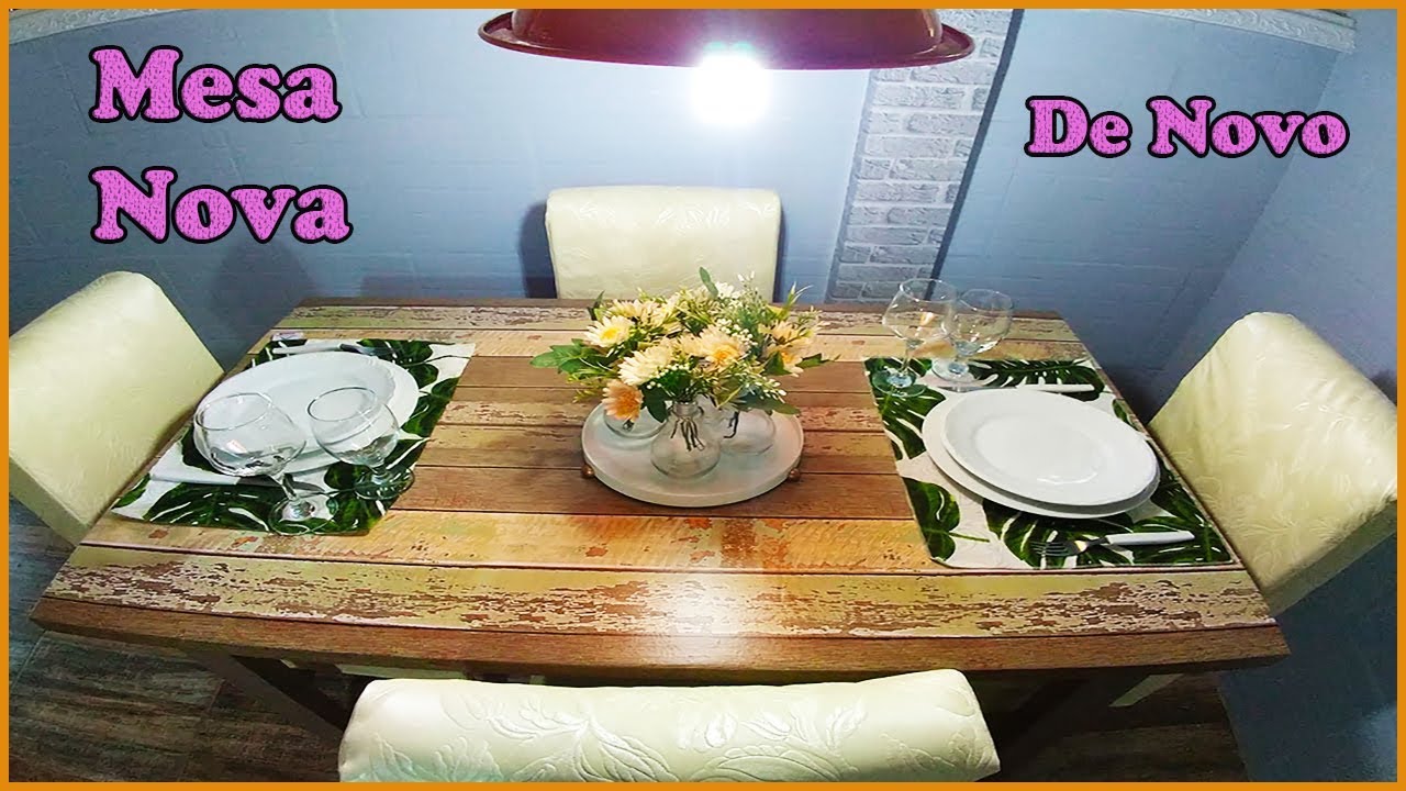 Mesa Nova De Novo! Restaurando a Mesa da Cozinha