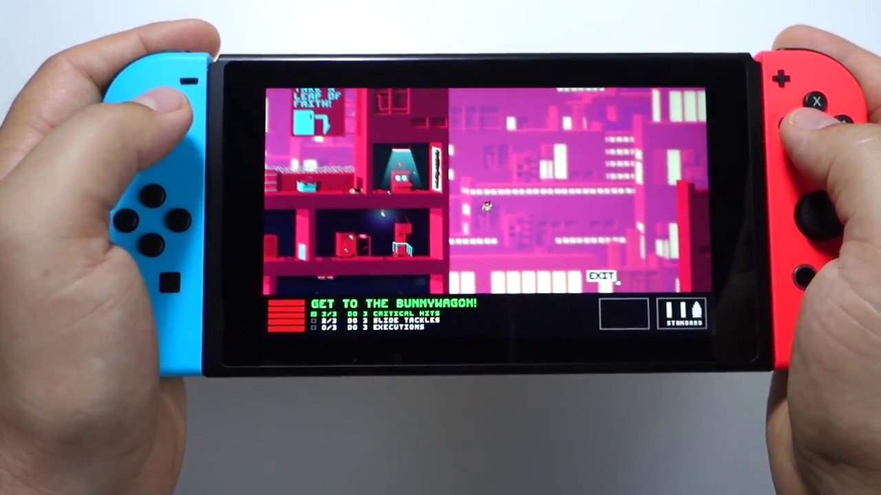 NOT A HERO: SUPER SNAZZY EDITION - Nintendo Switch gameplay