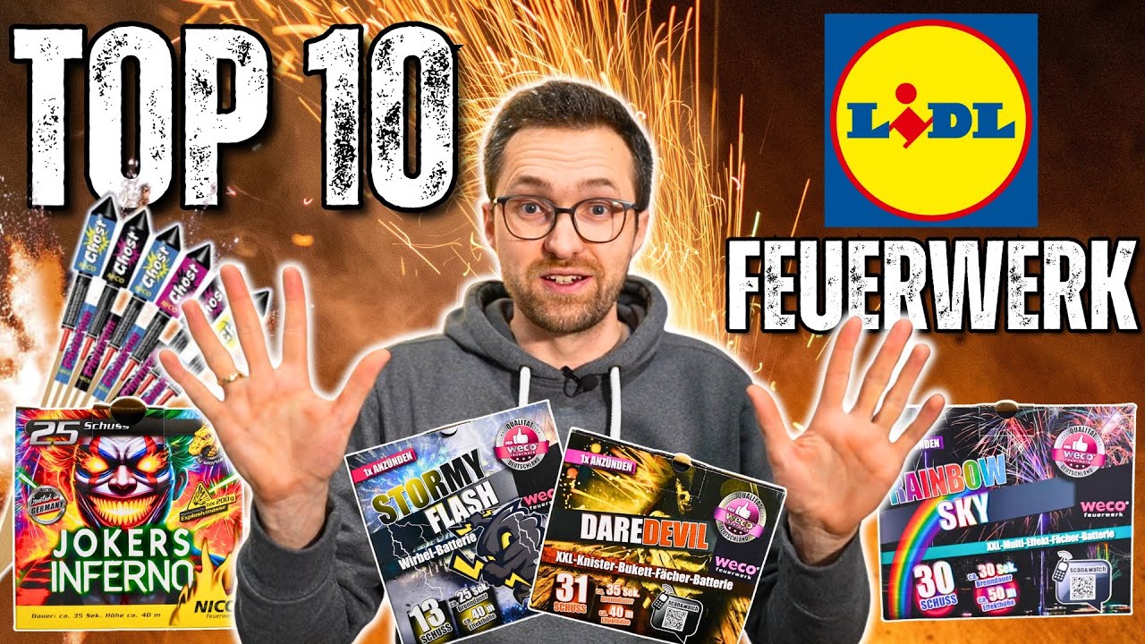 TOP 10 Silvester-Feuerwerk von Lidl 🔥💥😍
