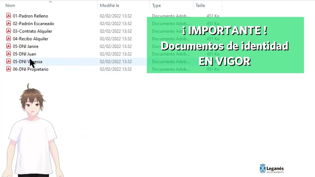 Alta en el Padrón municipal del Ayuntamiento de Leganés. Vídeo 2.