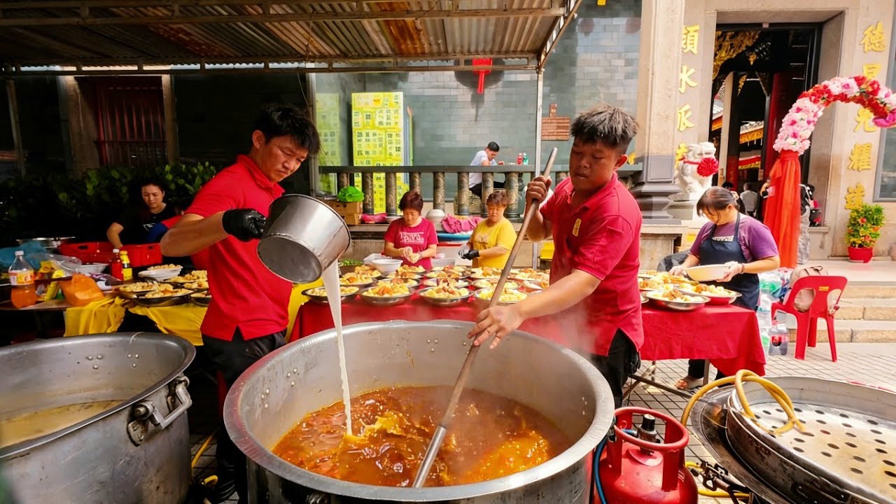 吉隆坡陳氏書院，50桌新年團拜宴開席啦！福袋盆菜，南瓜甜品，撈生，寶塔飯#food #malaysia