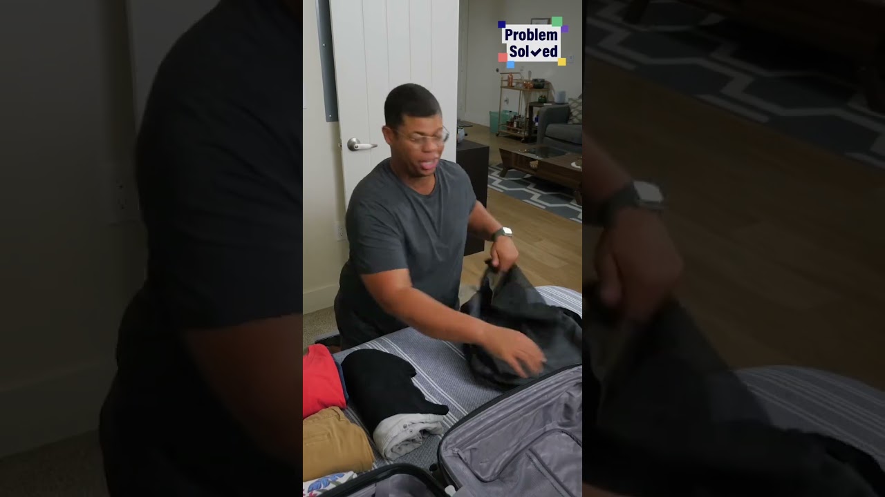 How to pack clothes for travel #shorts #lifehacks