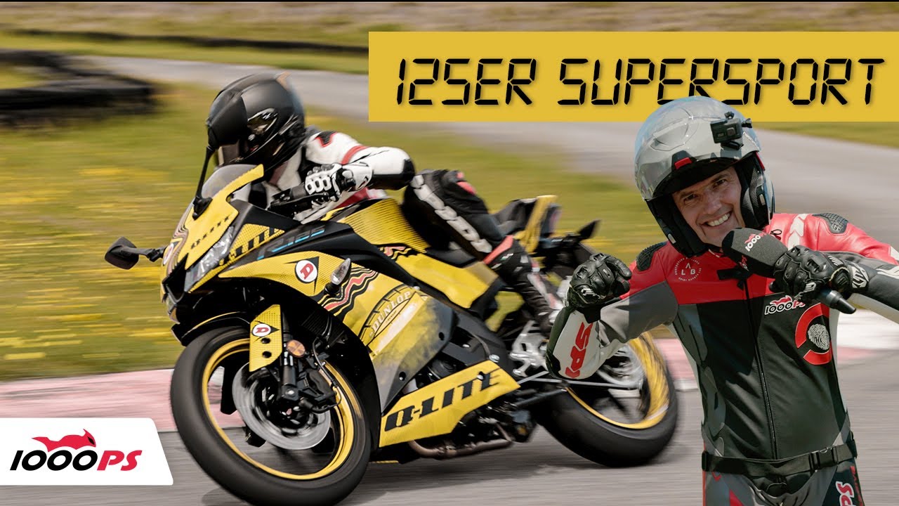 Yamaha R125 auf Dunlop Sportmax Q-Lite - Bestzeit auf der 1000PS Teststrecke