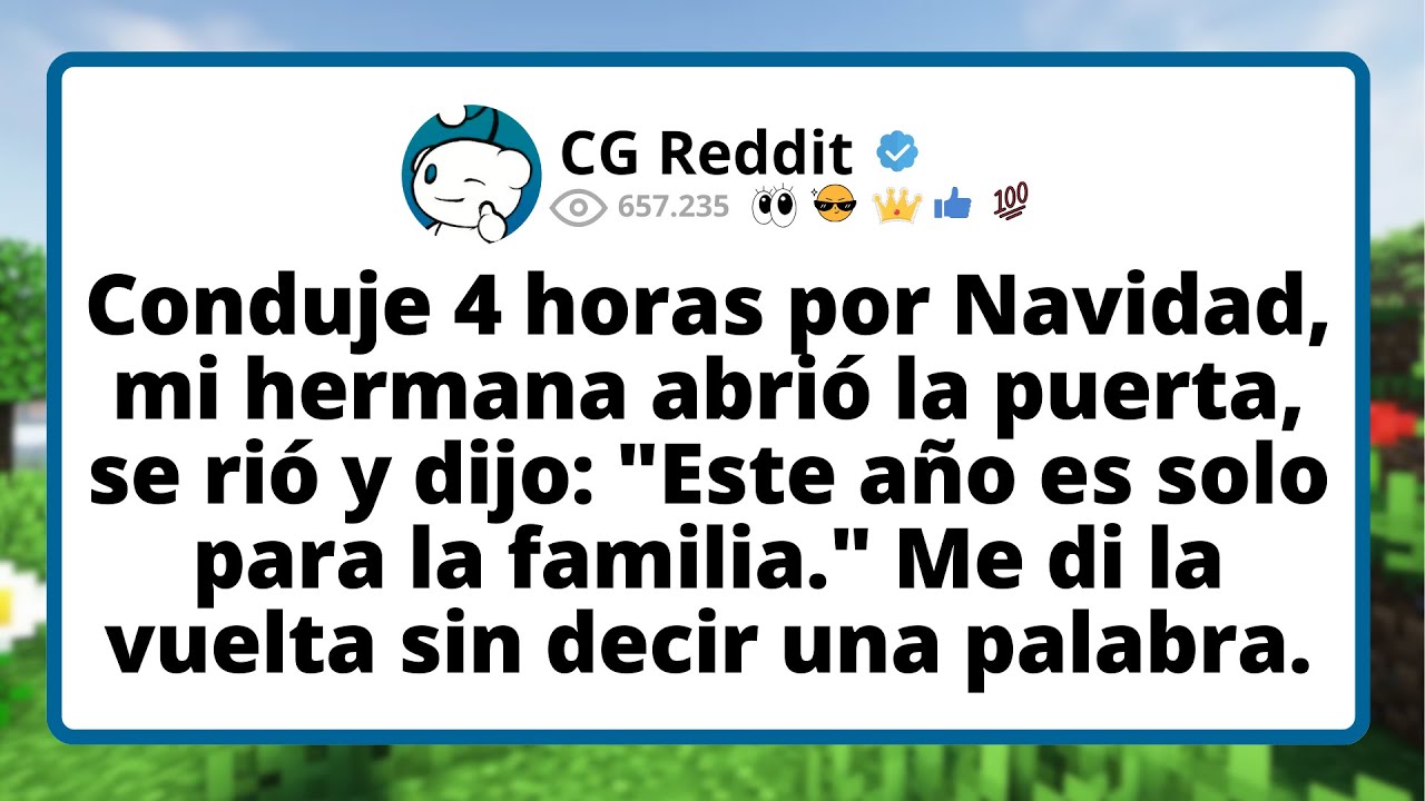 Conduje 4 HORAS por Navidad, mi hermana abrió la PUERTA, se rió y dijo: 