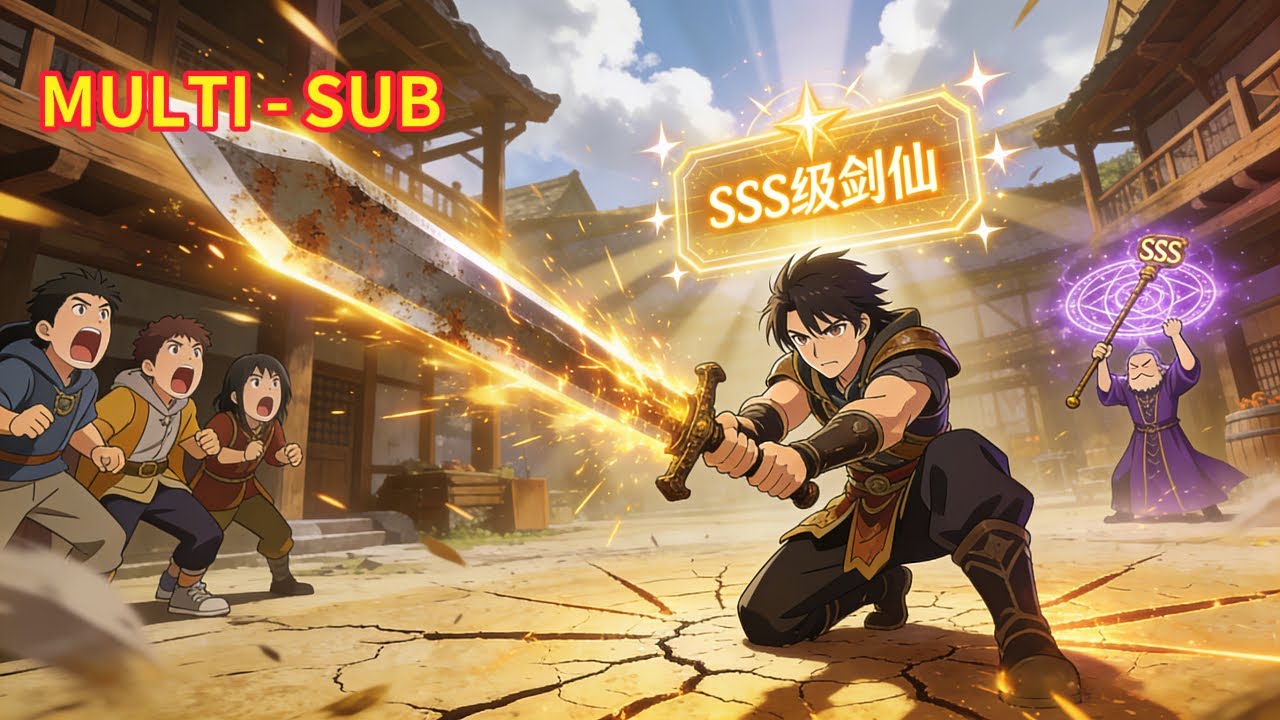 MULTI SUB🍉剑仙弱？SSS 法师吟唱之间，萧辰一剑秒 BOSS，一剑开天门！ #新番首发96