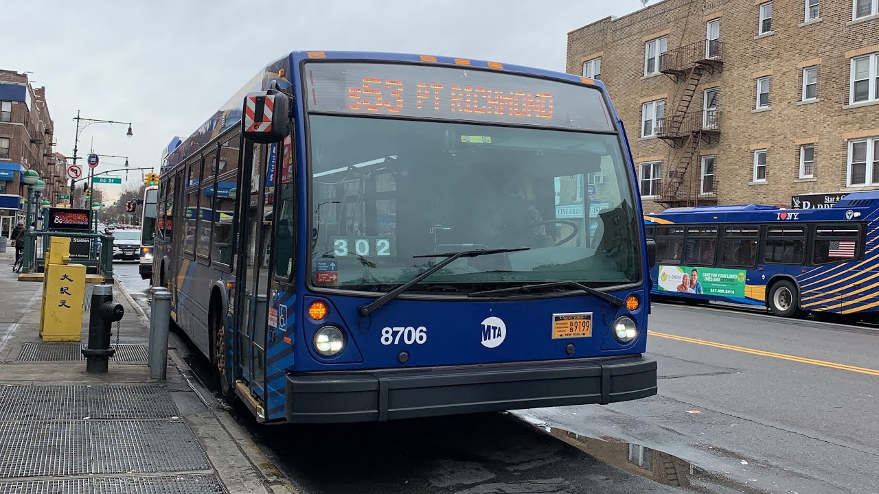 Port Richmond Bound 2019 Novabus LFS 8706 S53 Local Bus From 87th St To Port Richmond: 1500th Video