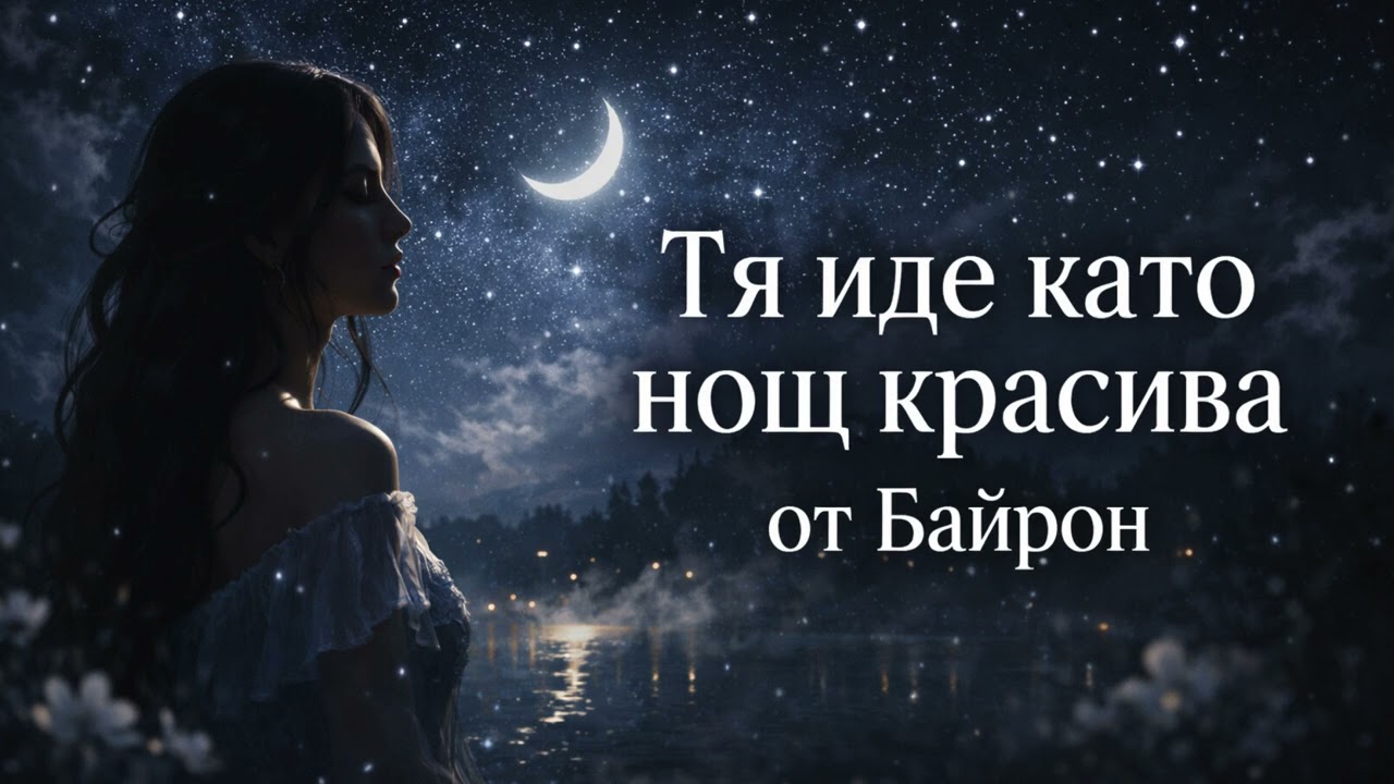 Тя иде като нощ красива – Байрон | Най-красивото любовно стихотворение