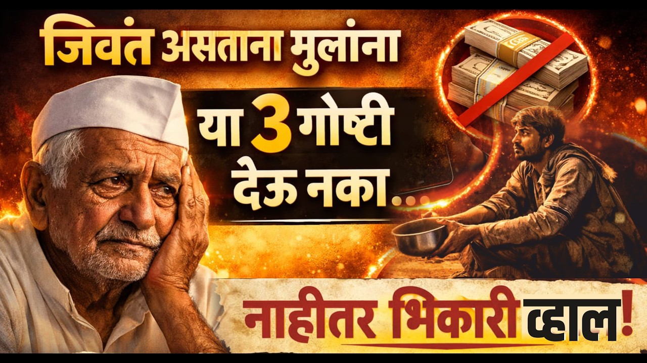 जिवंत असताना आपल्या मुलांना या तीन गोष्टी देऊ नका ! ३ ज्ञानवर्धक गोष्टी | Emotional katha in marathi