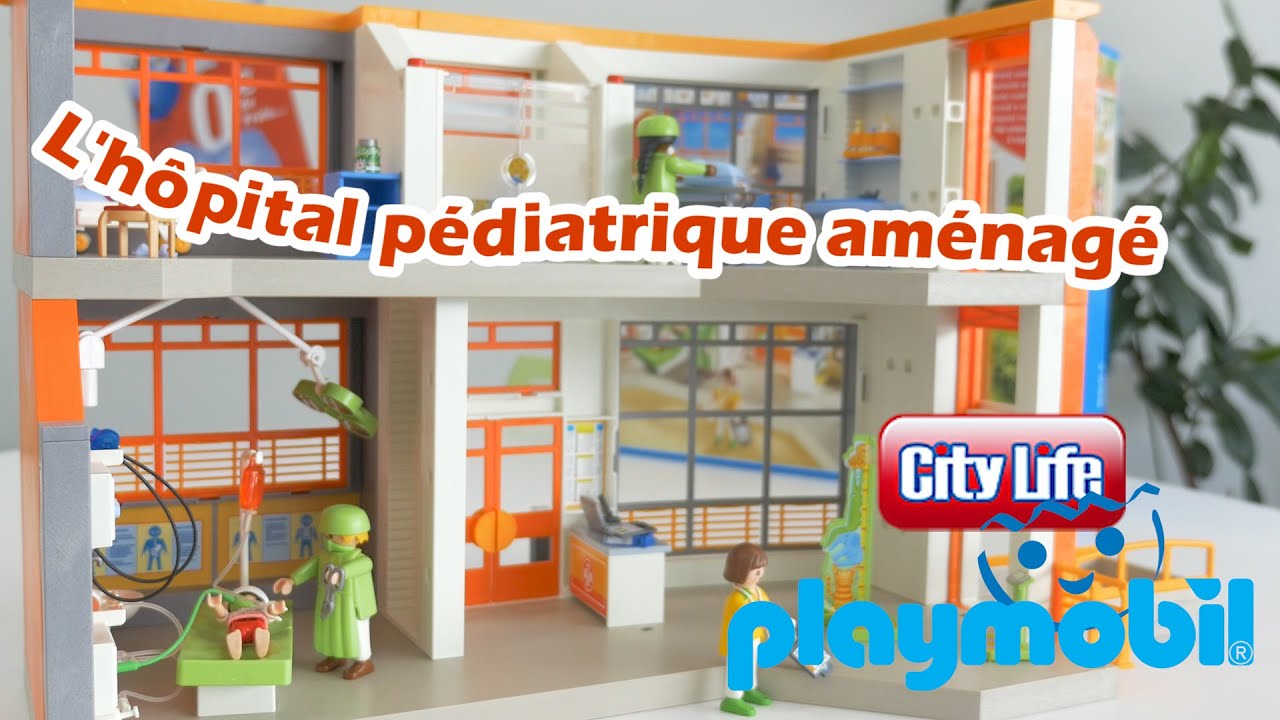 Playmobil L'hôpital pédiatrique aménagé (6657) - Construction de la gamme City Life
