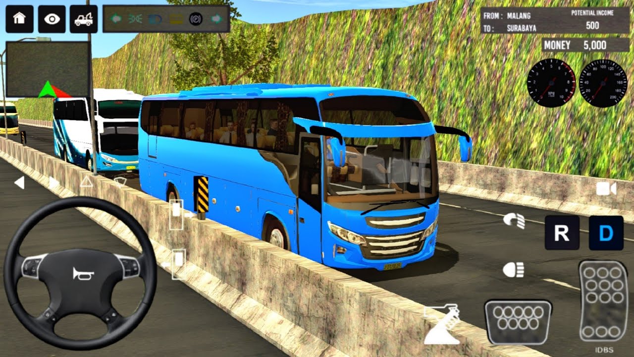 Euro Bus Driving In Public Transport Game | 2024 Indonesia Bus Simulator | Android Gameplay