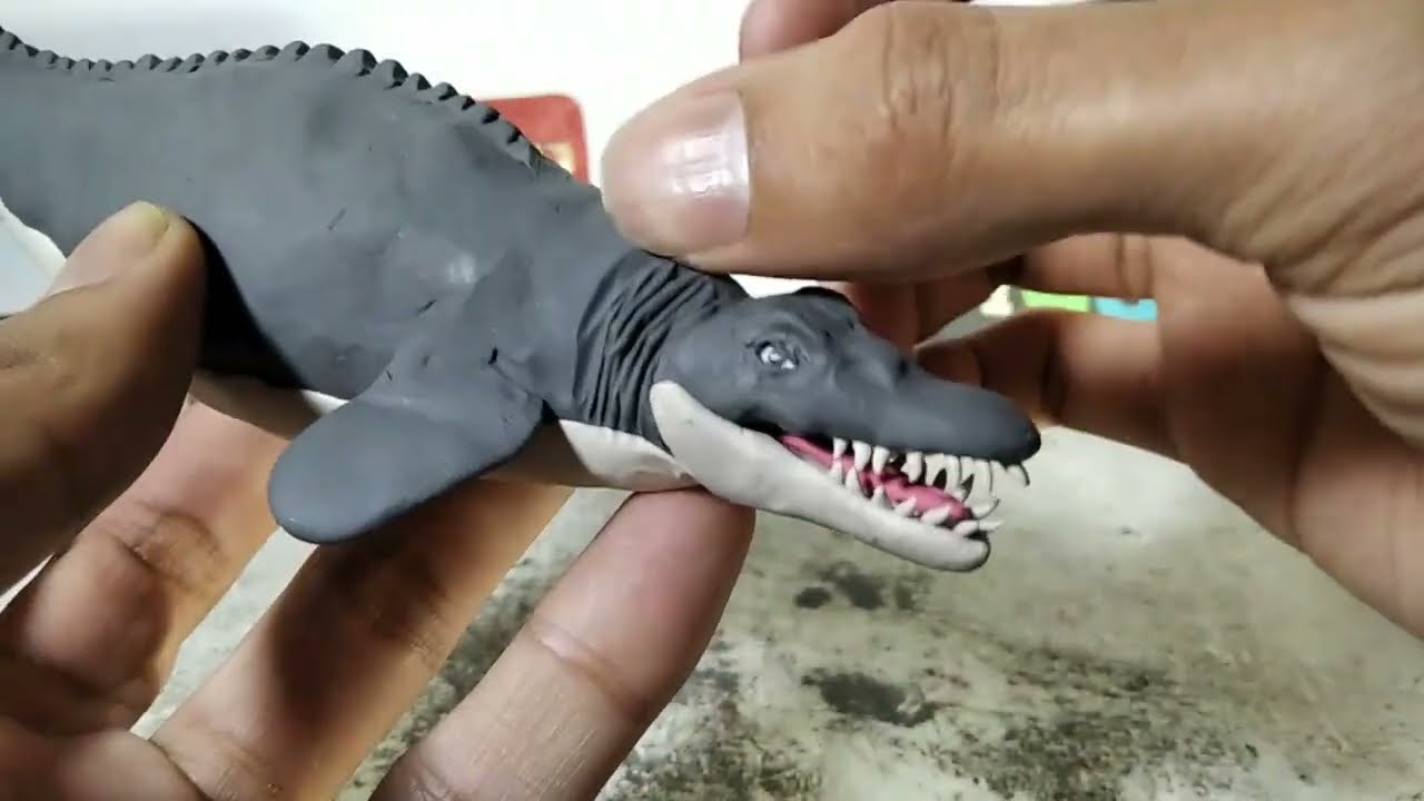 Basilosaurus (Ballena)de plastilina/How to make a Basilosaurus with clay sculpting