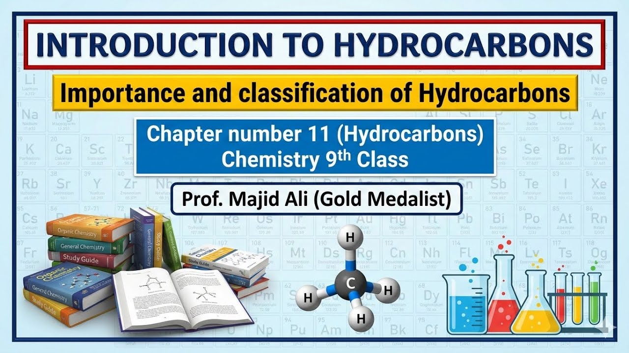 L-3.  Introduction to Hydrocarbons Class 9 Chemistry Chapter 11 | Importance & Classification