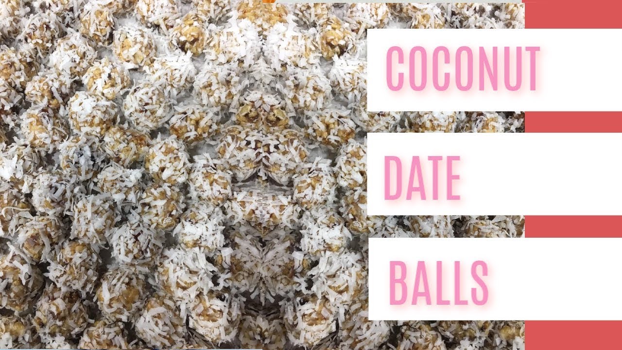 COCONUT DATE BALLS  (BAKING LIVE WITH KEN'S KREATIONS)