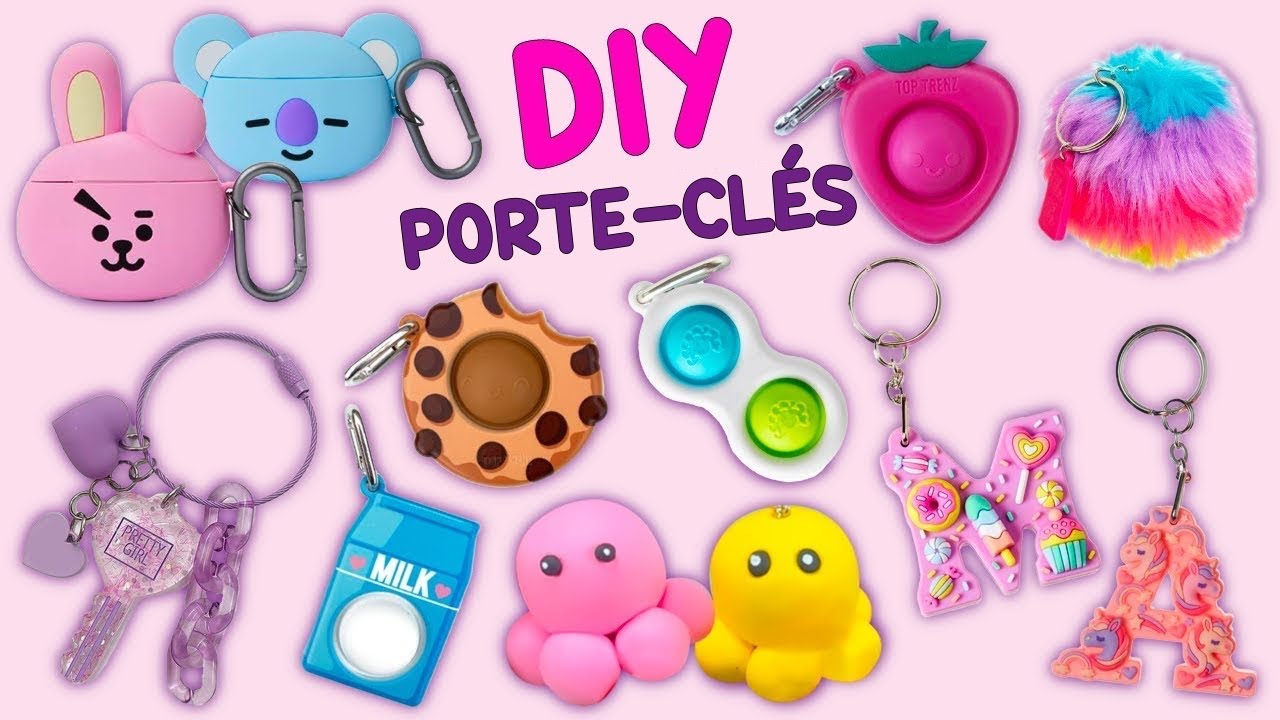 IDÉE DE PORTE-CLÉS - COMMENT FAIRE UN PORTE-CLES SUPER MIGNON - PORTE-CLES OCTOPUS