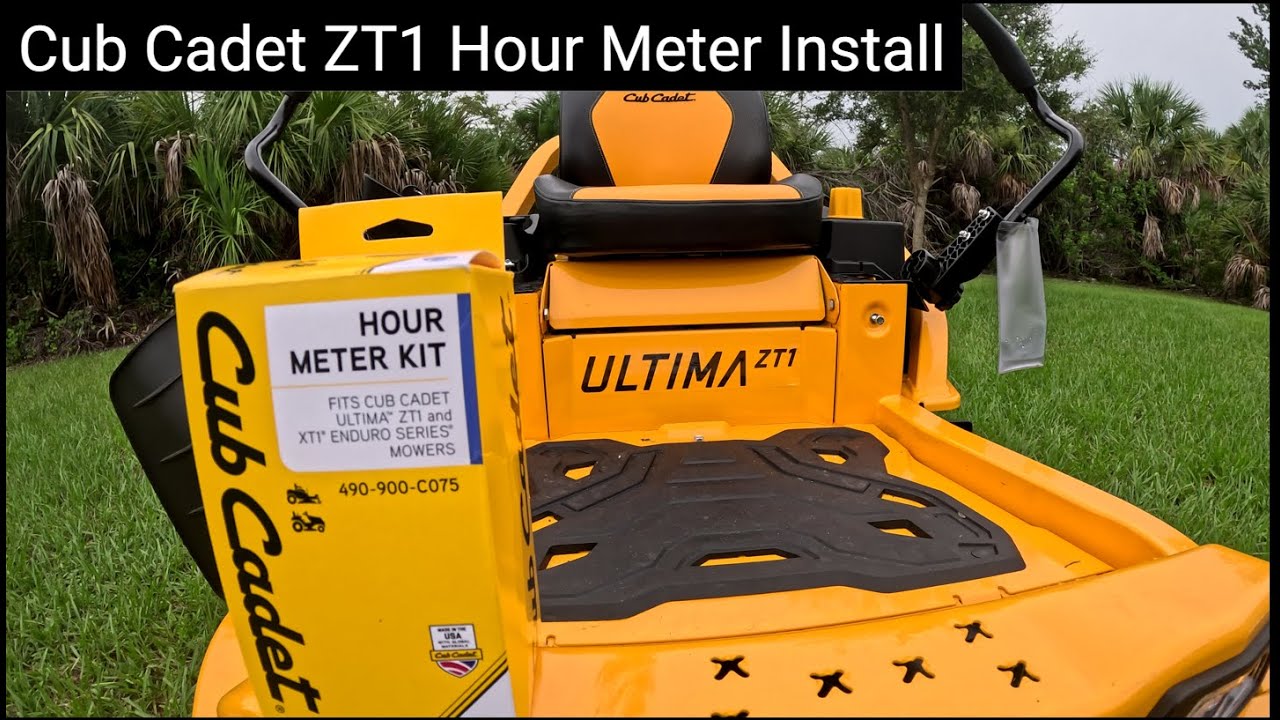 Cub Cadet Ultima Hour Meter Install ( Mistakes Included)