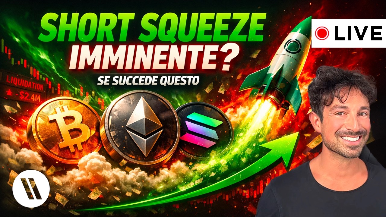 BITCOIN, CRYPTO: SHORT SQUEEZE IMMINENTE SE SUCCEDE QUESTO!! (TIENITI FORTE...)