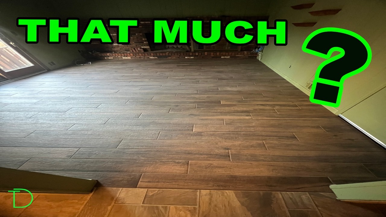 Wood looking tile floor cost