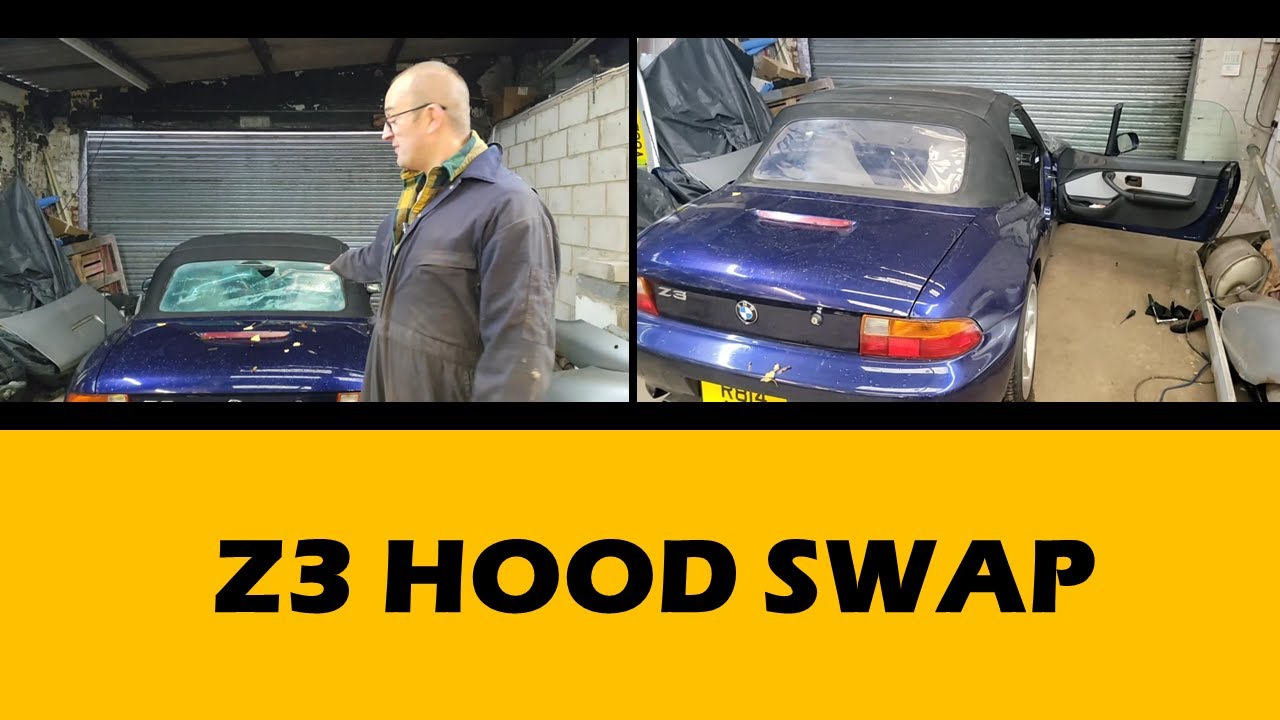 Swapping the hood on a BMW Z3