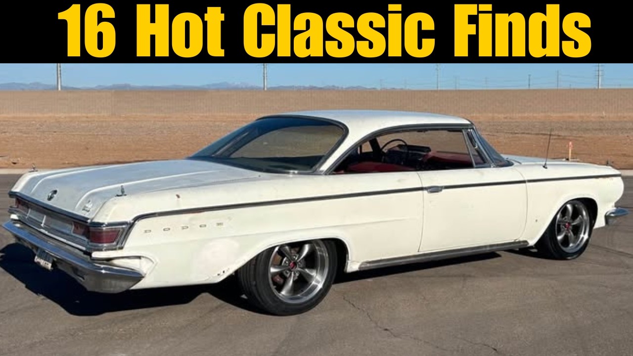 16 Hot Classic Cars for Sale from $6,000 to $23,000! These BEAUTIES are WAITING!!!