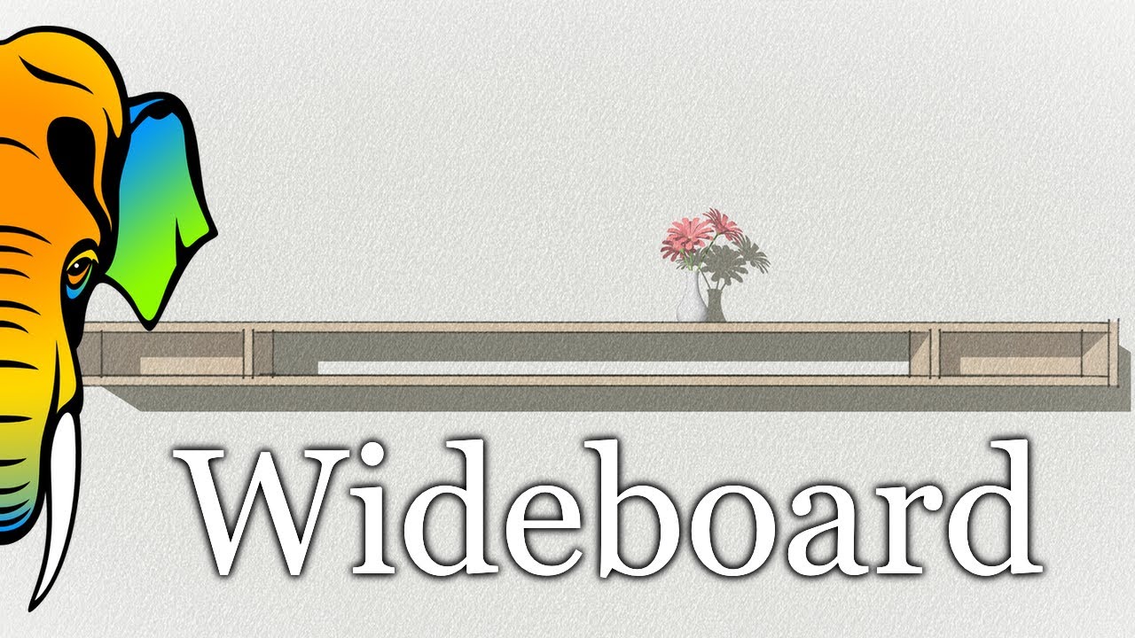 Wideboard | breites Regal aus Buche Leimholz