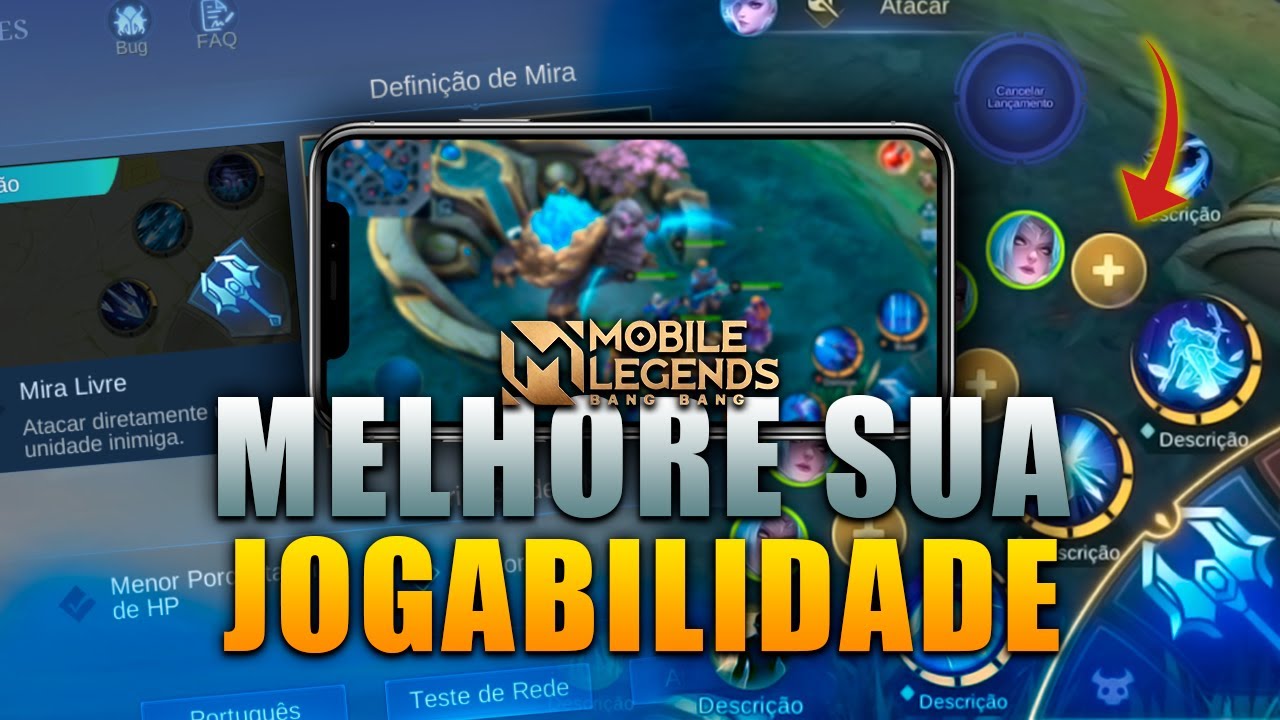 Melhore sua JOGABILIDADE com ESSAS DICAS para o Mobile Legends ! *ajuste de HUD e controles*